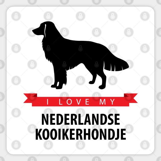 I Love My Nederlandse Kooikerhondje Magnet by millersye